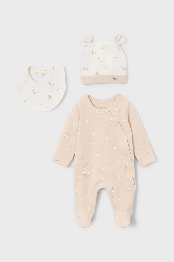 Ползунки для младенцев Mayoral Newborn бежевый 1728.1A.Newborn.PPY2