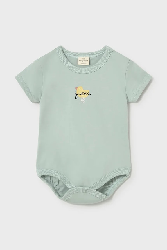Mayoral Newborn body din bumbac pentru bebeluși 2-pack 1739.2A.Newborn.PPY2 turcoaz SS26