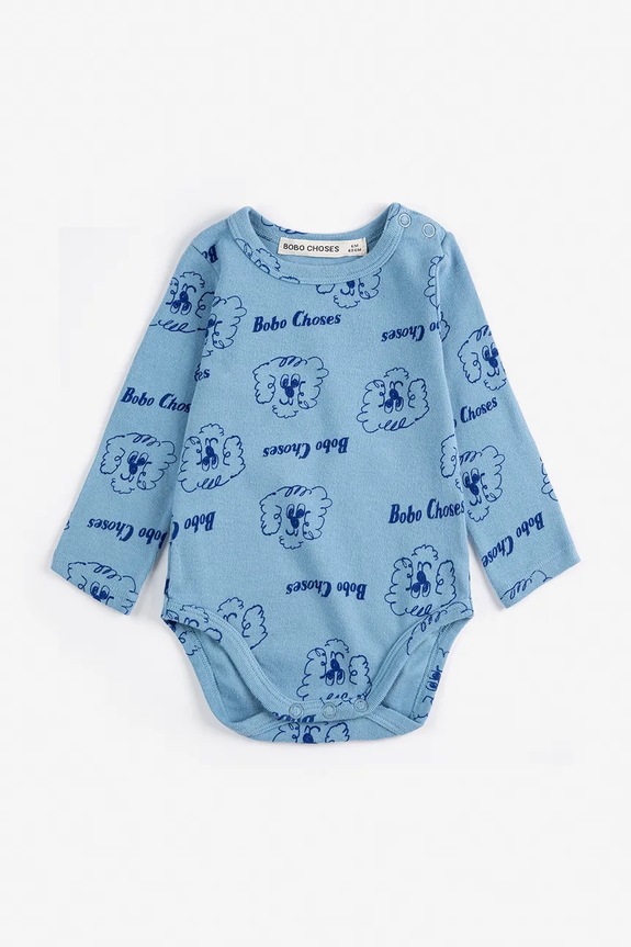 Bobo Choses body niemowlęce Pickles The Dog niebieski 126AB001