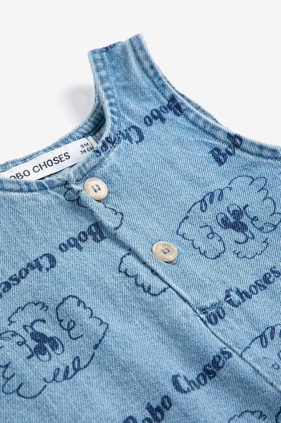 Chłopiec Bobo Choses rampers bawełniany niemowlęcy Pickles The Dog 126AB078 niebieski