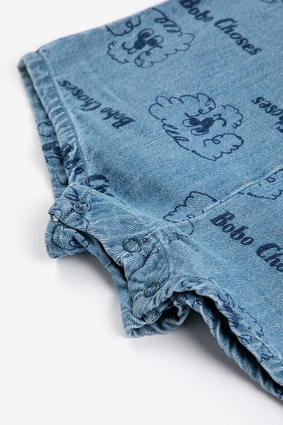 Bobo Choses rampers bawełniany niemowlęcy Pickles The Dog niebieski 126AB078