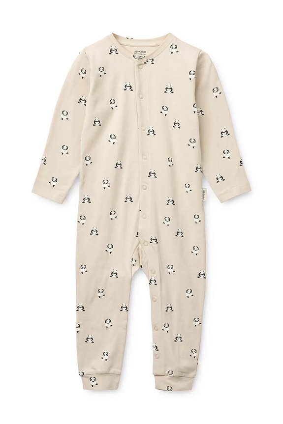 Overal pre bábätká Liewood Birk Printed Pyjamas Jumpsuit LW20677.PPY2 béžová SS26
