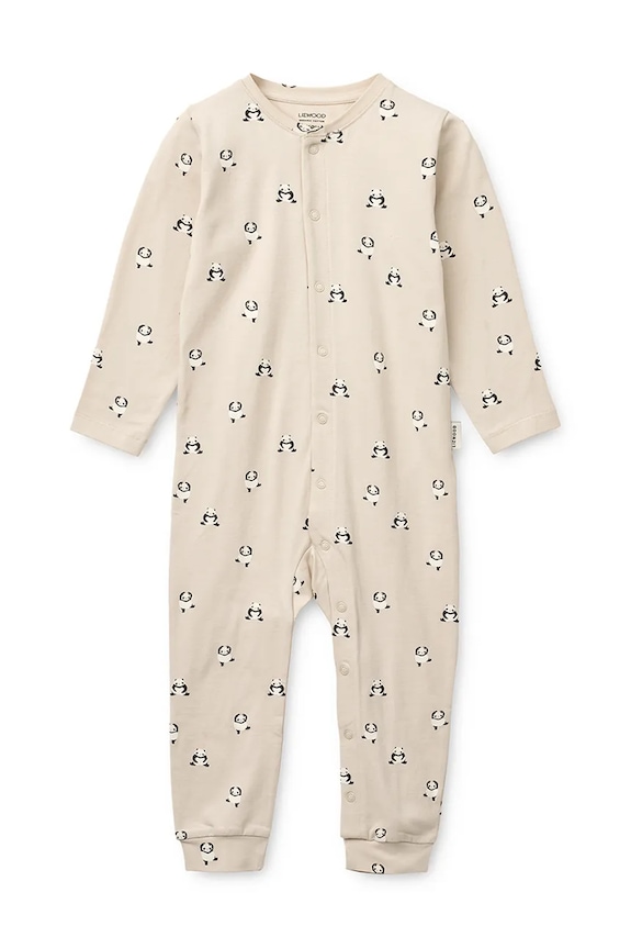 Overal pre bábätká Liewood Birk Printed Pyjamas Jumpsuit LW20677.PPY2 béžová SS26