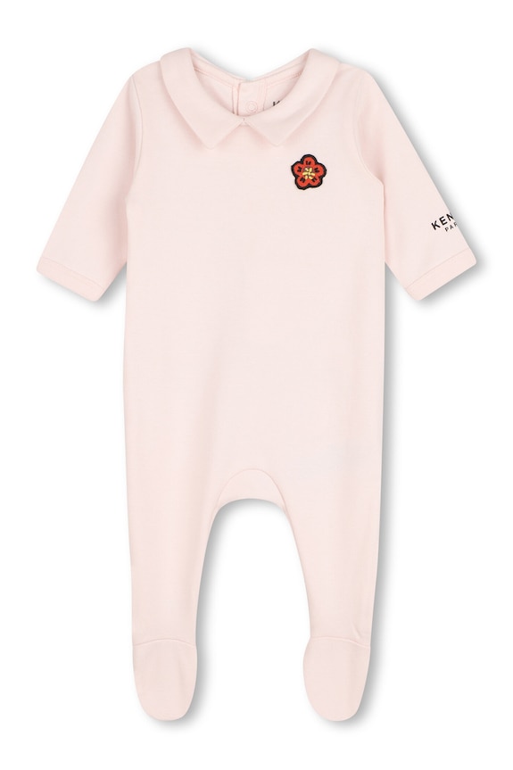 Детские хлопковые ползунки Kenzo Kids 2 шт бежевый K61614
