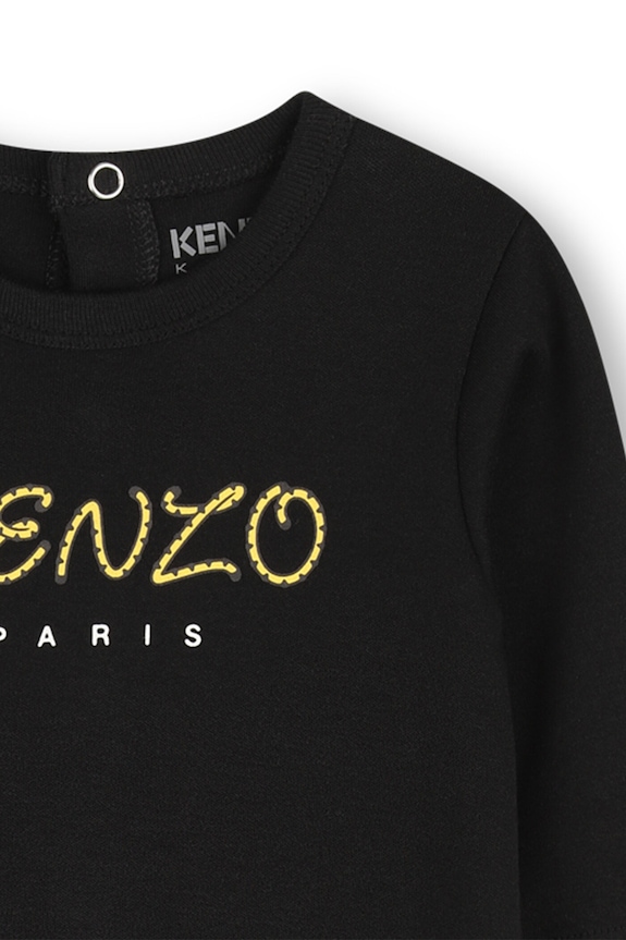 Kenzo Kids śpioszki bawełniane niemowlęce 2-pack K61616 czarny