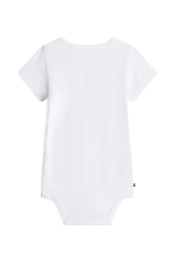 Tommy Hilfiger κορμάκι βρεφικό με βαμβάκι KN0KN02369.PPY2 λευκό SS26