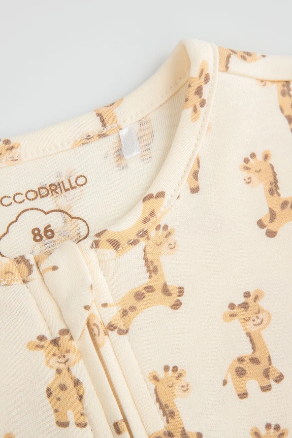 Момче Бебешки памучни ританки Coccodrillo WC6404205PJS бежов