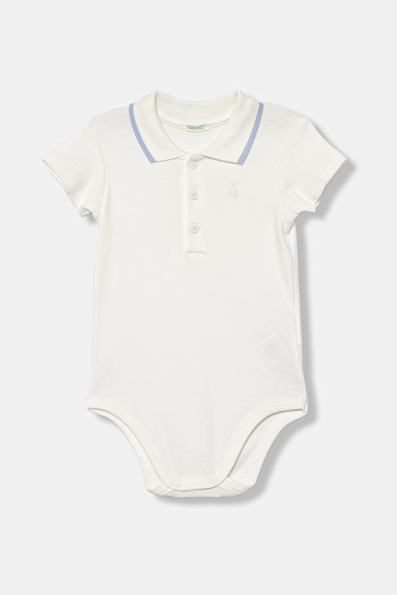 United Colors of Benetton body niemowlęce bawełniane biały 3CDIAB00X.W.Stagionale
