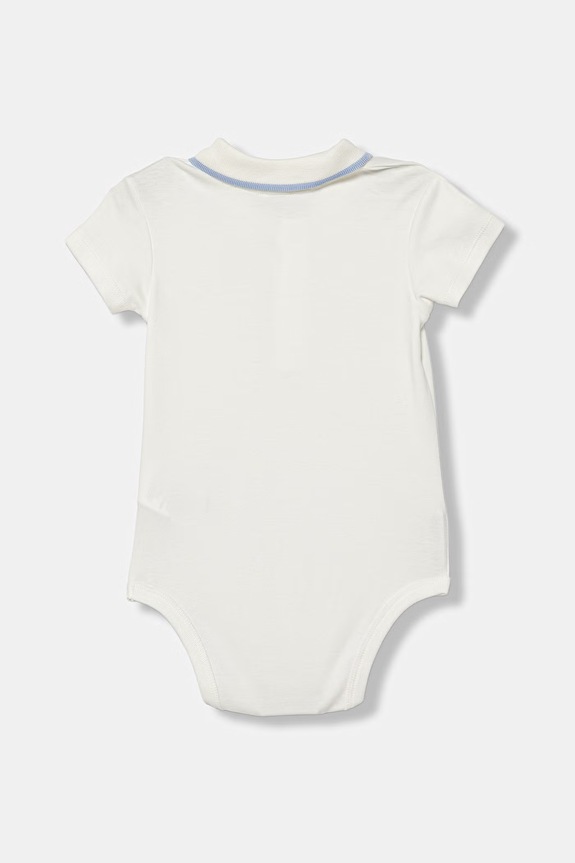 United Colors of Benetton body niemowlęce bawełniane 3CDIAB00X.W.Stagionale biały SS26