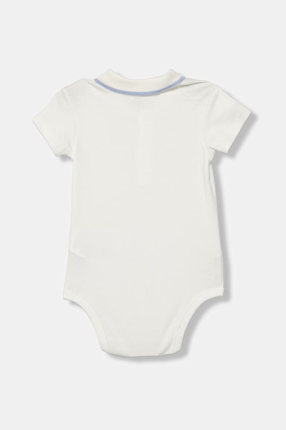 United Colors of Benetton body niemowlęce bawełniane 3CDIAB00X.W.Stagionale biały SS26
