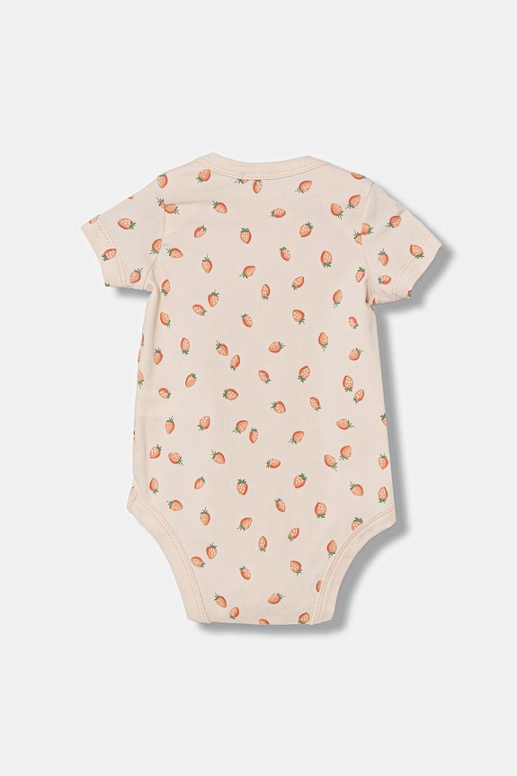 Chłopiec United Colors of Benetton body niemowlęce bawełniane z elastanem 2-pack 3WGGAB010.W.Stagionale biały