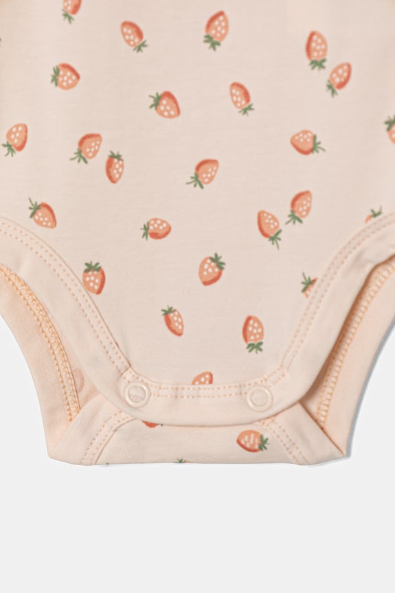 United Colors of Benetton body niemowlęce bawełniane z elastanem 2-pack biały 3WGGAB010.W.Stagionale