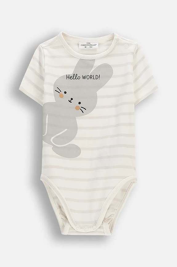 Coccodrillo body detské bavlnené béžová WC6112201HUN