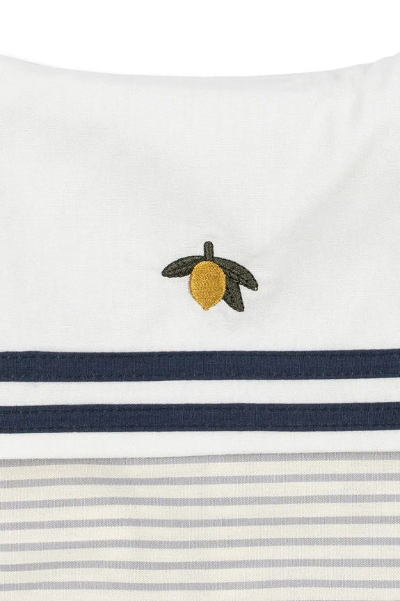 Chlapec Konges Sløjd overal detský bavlnený ALLIE SAILOR ROMPER GOTS KS105254.PPY2 biela