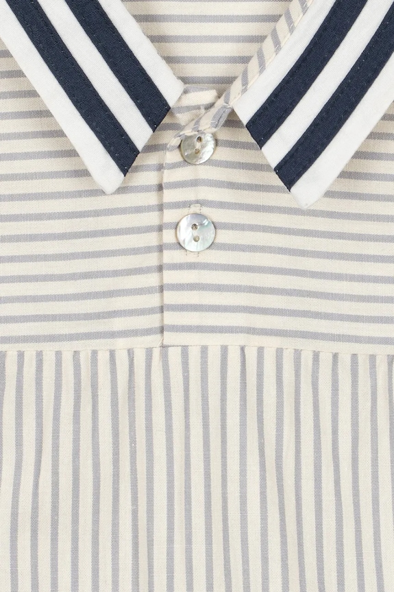 Konges Sløjd overal detský bavlnený ALLIE SAILOR ROMPER GOTS biela KS105254.PPY2