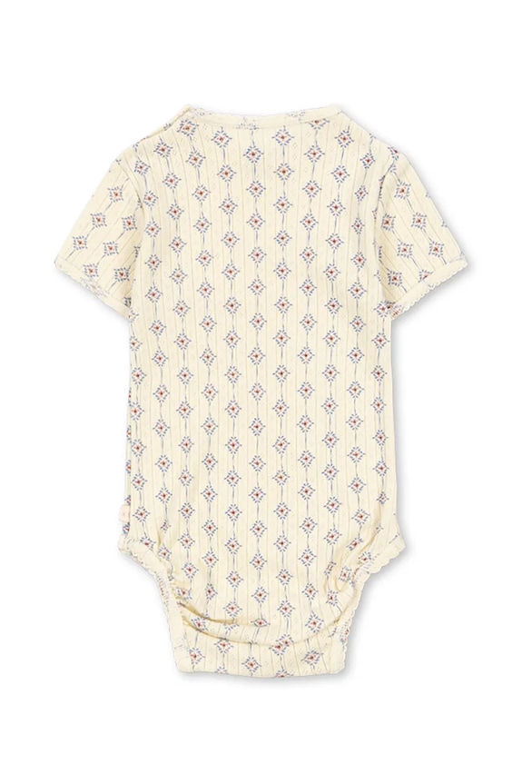 Konges Sløjd κορμάκι βρεφικό βαμβακερό MINNIE SS BODY GOTS KS105483.PPY2 μπεζ SS26