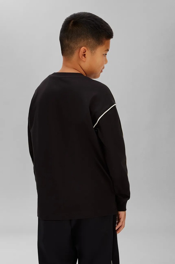 BIMBO Calvin Klein Jeans longsleeve in cotone bambino/a IB0IB02612.128.176.PPY2 nero