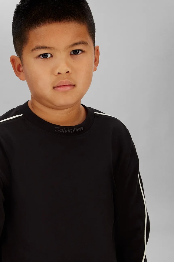 Calvin Klein Jeans longsleeve in cotone bambino/a nero IB0IB02612.128.176.PPY2