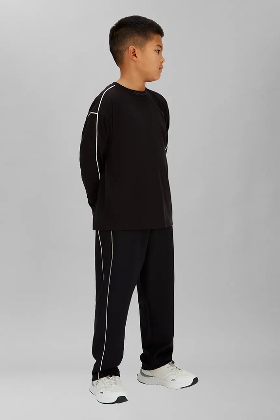 Calvin Klein Jeans longsleeve in cotone bambino/a IB0IB02612.128.176.PPY2 nero