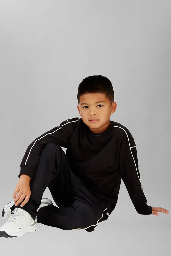 Calvin Klein Jeans longsleeve in cotone bambino/a IB0IB02612.128.176.PPY2