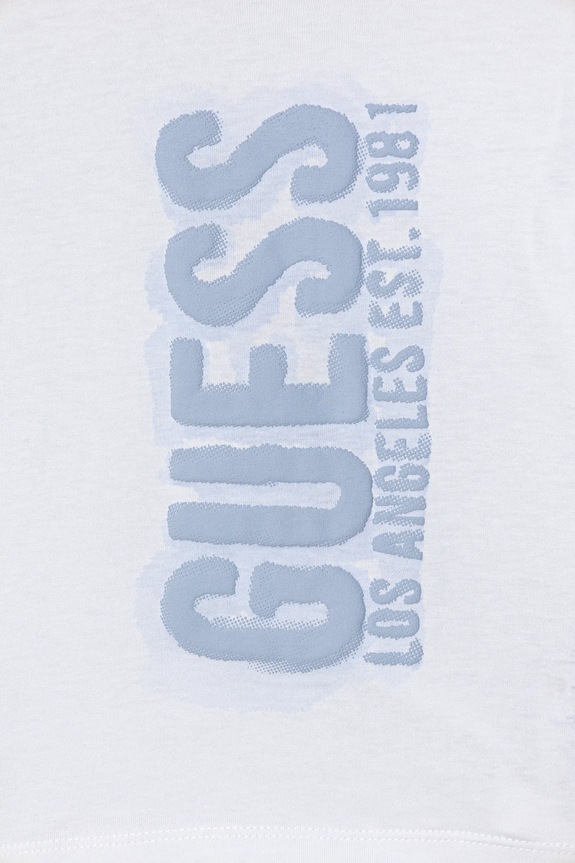 Хлопчик Дитячий бавовняний лонгслів Guess N6RI12.K8HM4.PPY2 білий