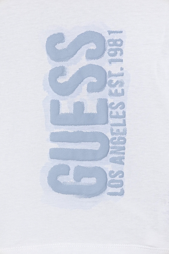 Хлопчик Дитячий бавовняний лонгслів Guess N6RI12.K8HM4.PPY2 білий