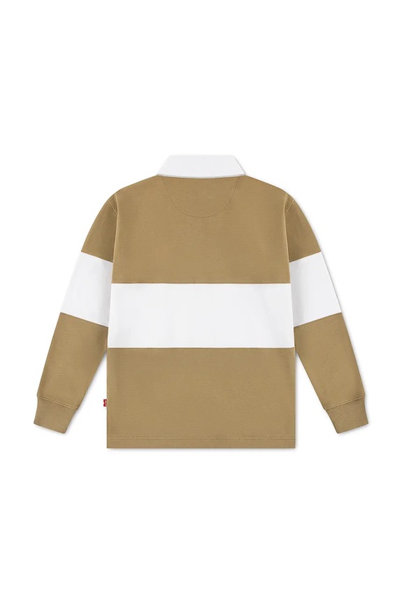 Αγορίστικα Παιδικό μακρυμάνικο Levi's TIMELESS RUGBY POLO 9EP601 μπεζ