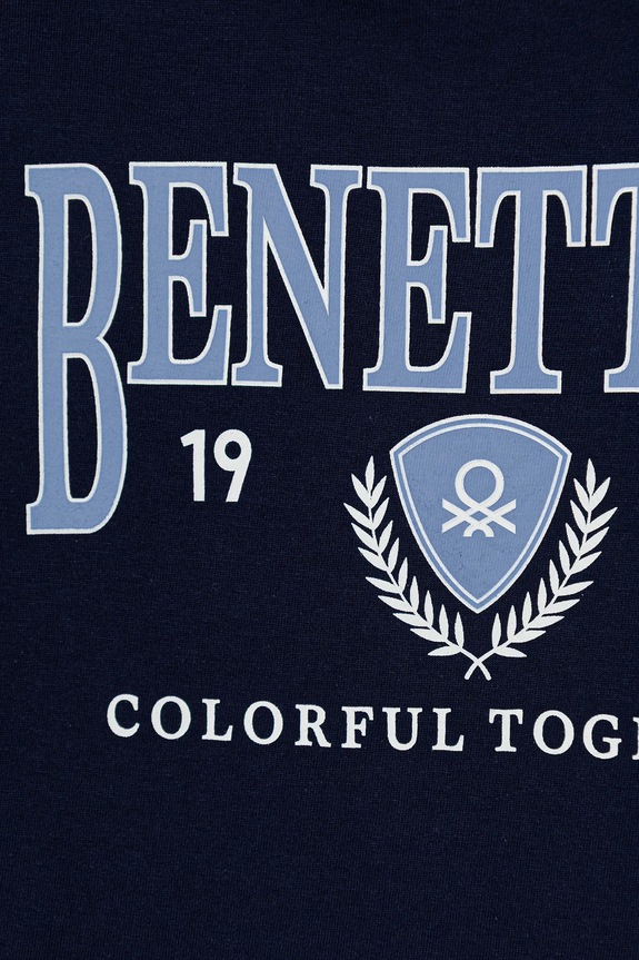 Dečki United Colors of Benetton Majica z dolgimi rokavi otroška bombažna 3I1XC10S2.G.Stagionale mornarsko modra