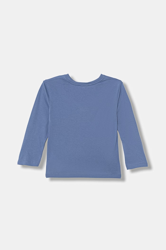 United Colors of Benetton longsleeve din bumbac pentru copii 3I1XG10LM.P.Stagionale albastru SS26