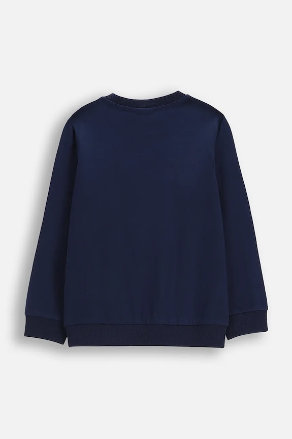 Coccodrillo longsleeve bawełniany WC6143103VBA niebieski SS26