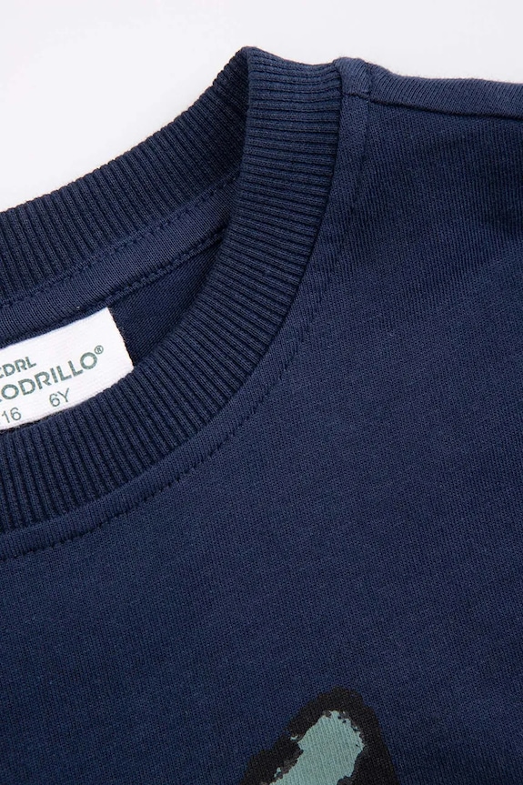 Chłopiec Coccodrillo longsleeve bawełniany WC6143103VBA niebieski