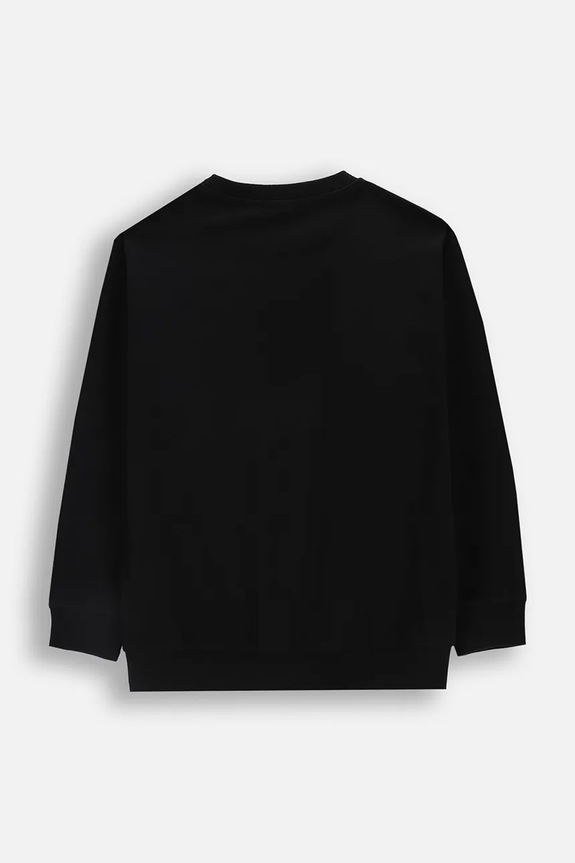 Dětské bavlněné tričko s dlouhým rukávem Coccodrillo WC6143101FBJ černá SS26