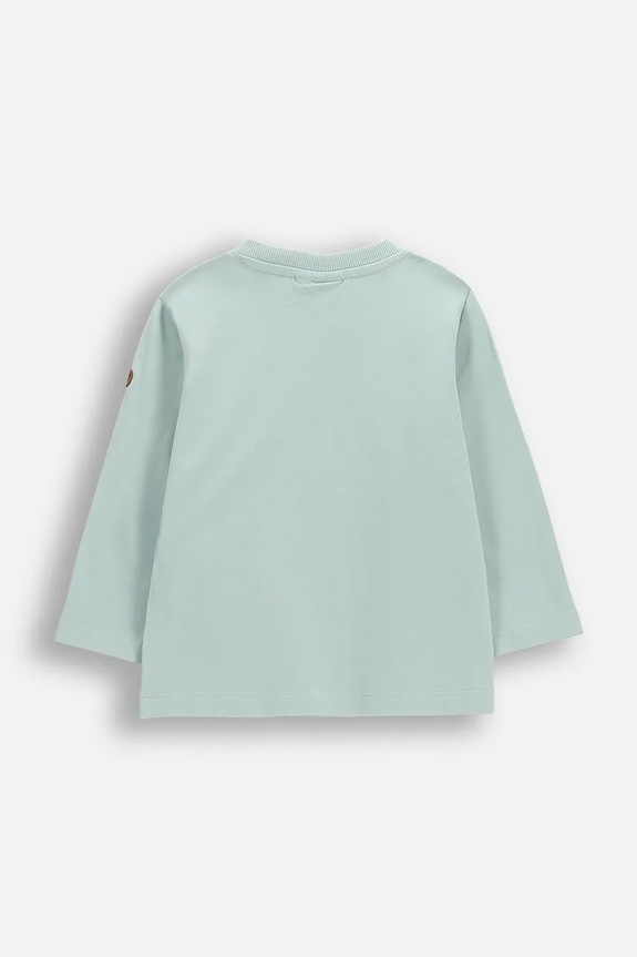 Coccodrillo longsleeve niemowlęcy WC6143103HBN turkusowy SS26