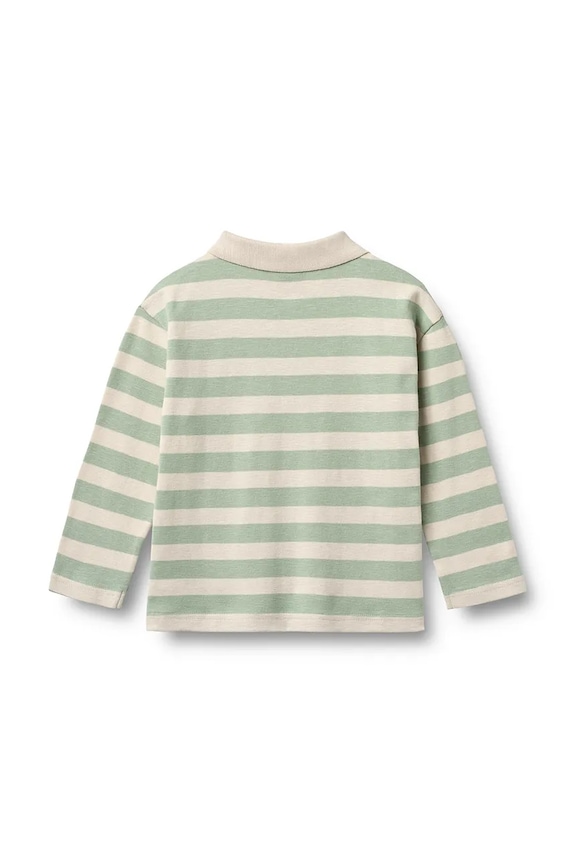 Băieți Wheat longsleeve din bumbac pentru copii 2230.108S.GOTS verde