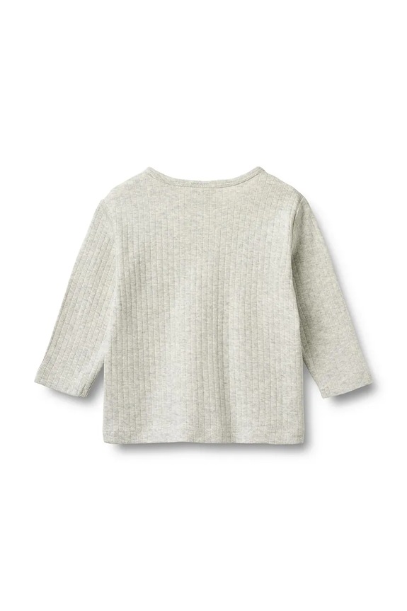 Wheat longsleeve din bumbac pentru bebeluși 6181.020.GOTS gri SS26