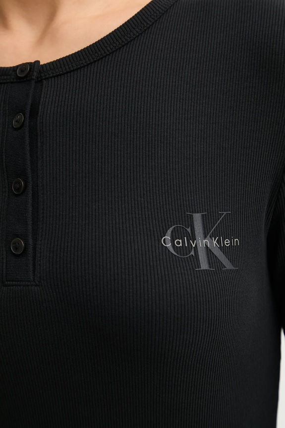 Μακρυμάνικο Calvin Klein Jeans LV047E201G μαύρο