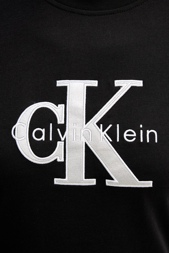 Pamučna majica dugih rukava Calvin Klein Jeans LV047E820G crna