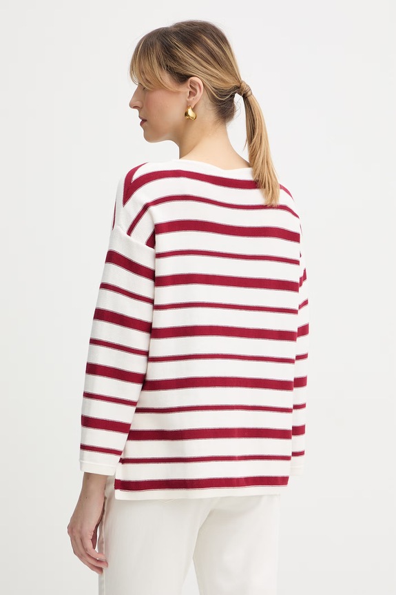 Odzież MM by Max Mara sweter LOCUSTA 2616361127600 bordowy