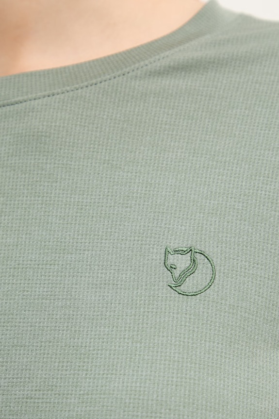 Fjallraven longsleeve sportowy damski Abisko Day Hike F14600161 zielony