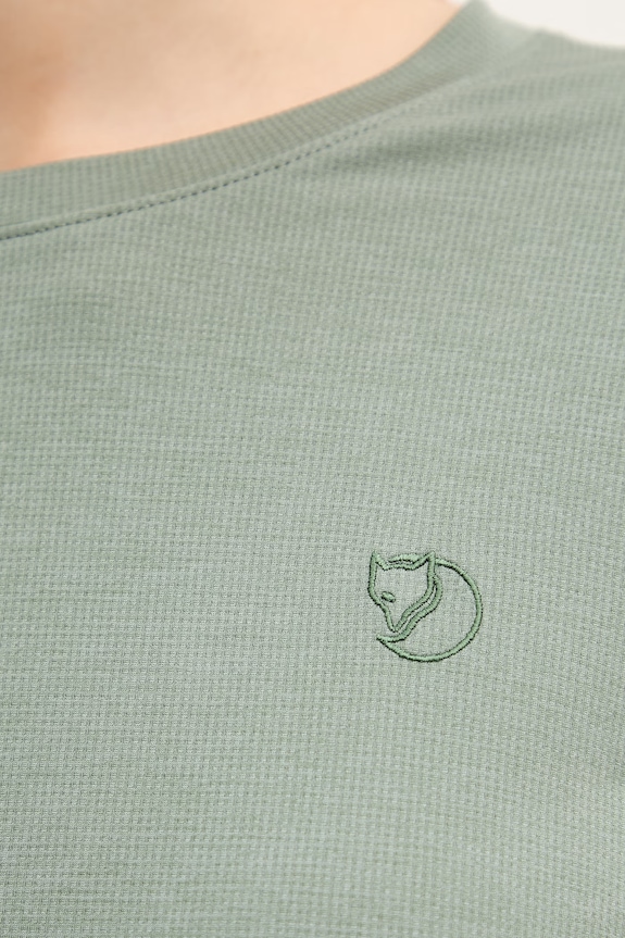 Fjallraven longsleeve sportowy damski Abisko Day Hike F14600161 zielony