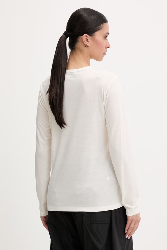 Îmbrăcăminte Fjallraven longsleeve pentru femei, cu lyocell High Coast F14600276 bej