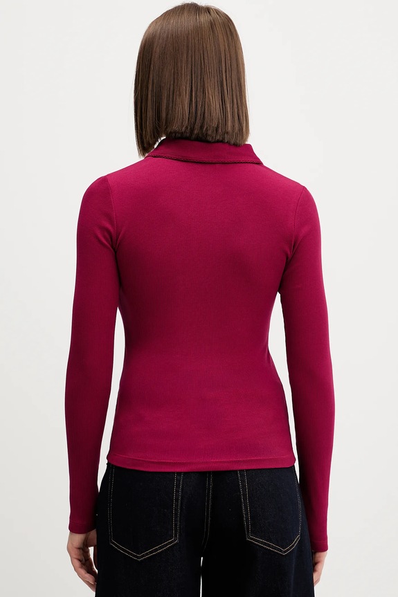 Oblečenie Tričko s dlhým rukávom Tommy Jeans DW0DW21933 burgundské