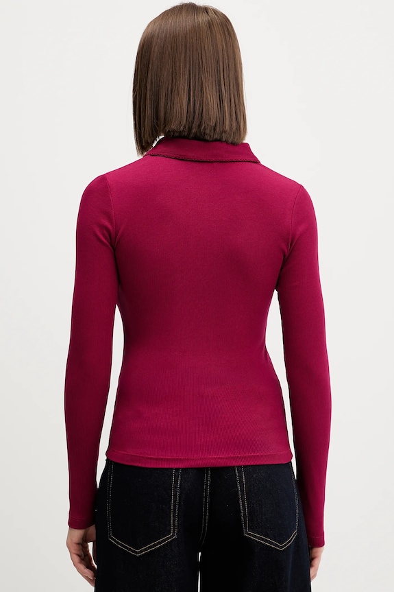 Oblečenie Tričko s dlhým rukávom Tommy Jeans DW0DW21933 burgundské