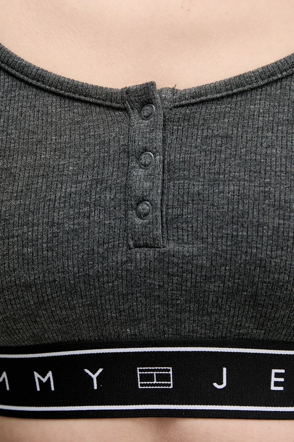 Majica z dolgimi rokavi Tommy Jeans DW0DW22538 siva
