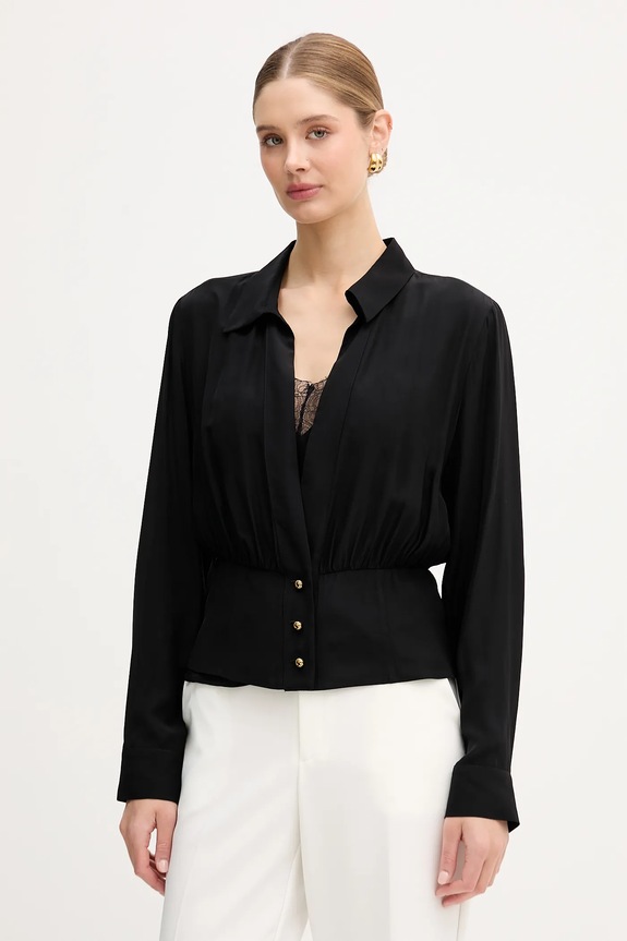 Košeľa Marciano by Guess FAITH jednofarebný čierna 6RGH16.7443A