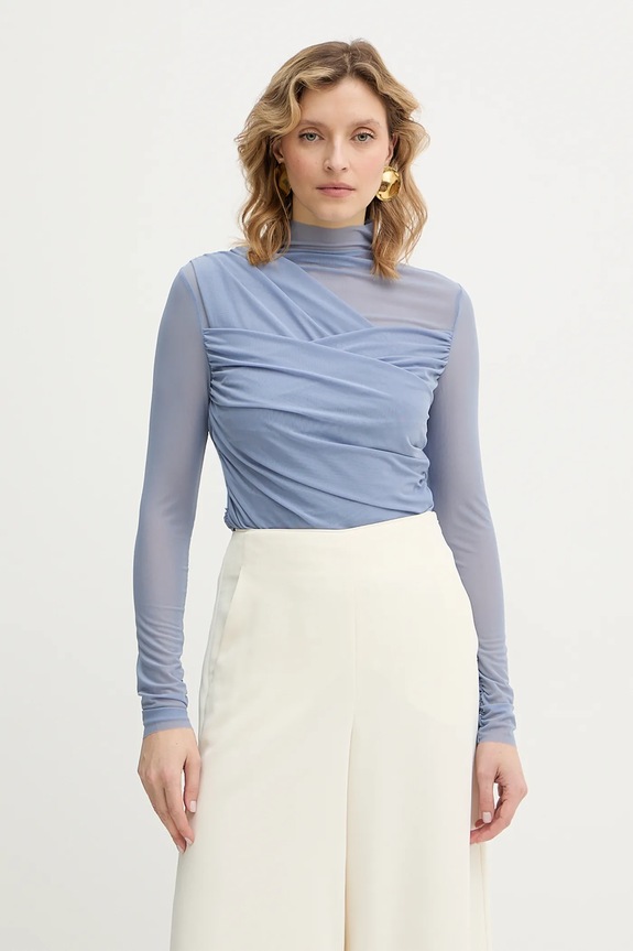 Bluza BOSS Orange C Etulah bez uzorka plava 50553444