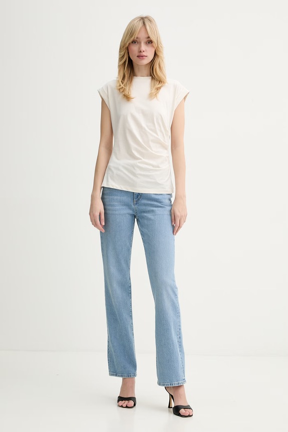 BOSS tricou din bumbac Epka 50555827 bej SS26