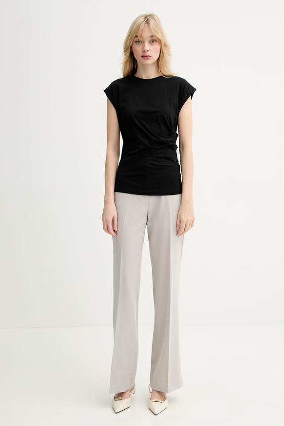 BOSS t-shirt bawełniany Epka 50555827 czarny SS26