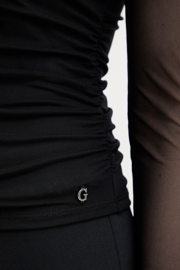 Blúzka Guess KADELYN W6RP04.KBAH2 čierna