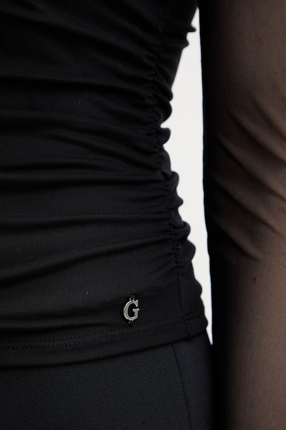 Blúzka Guess KADELYN W6RP04.KBAH2 čierna